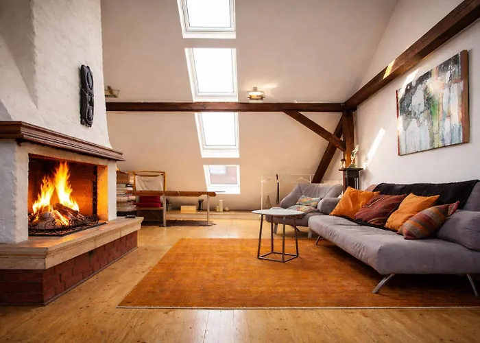 Romantisches Dach-Loft Im Zentrum Mit Terasse I 100Qm I Self Checkin Appartamento *